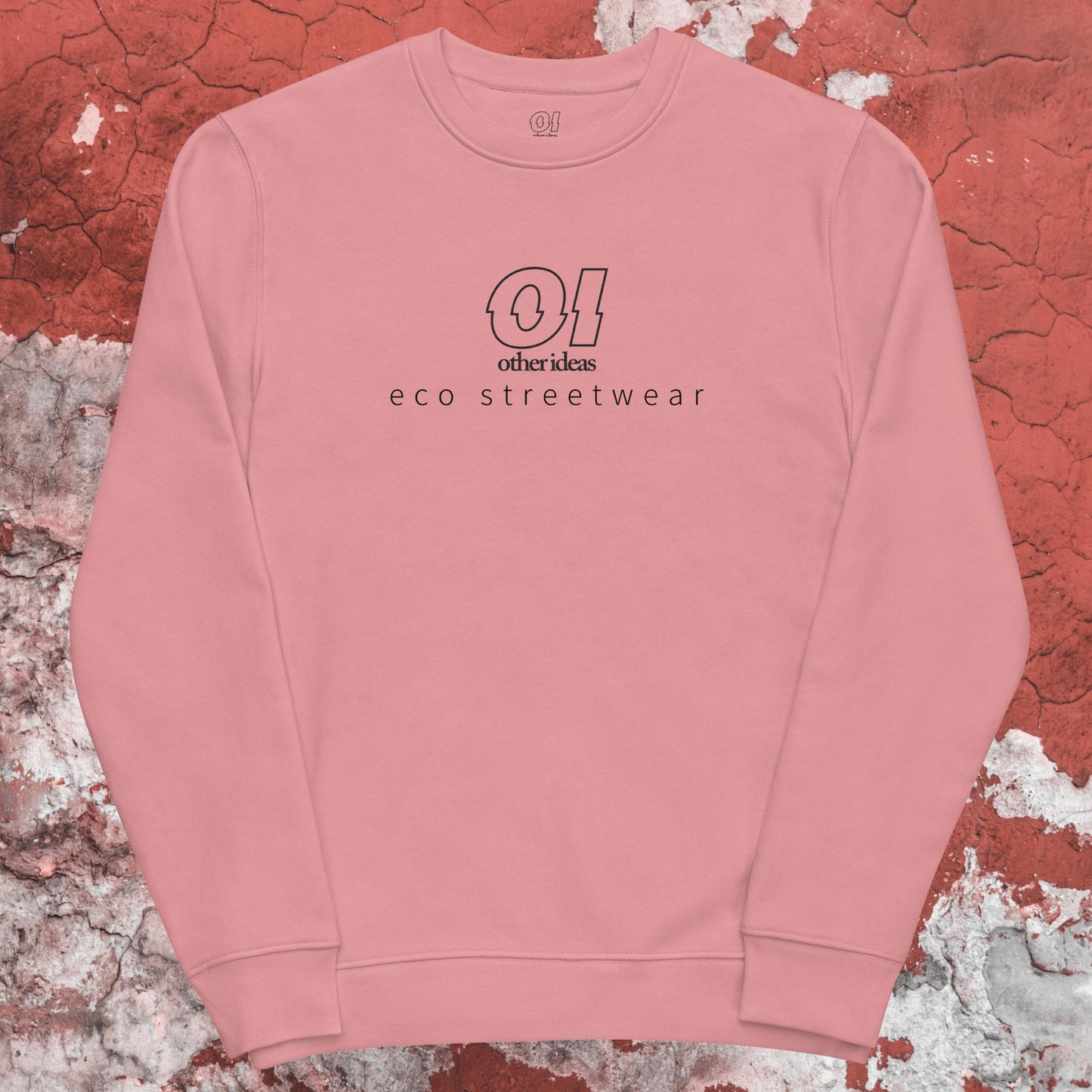 Other Ideas Canyon Pink Streetwear Sweatshirt with printed logo graphicflat front vire